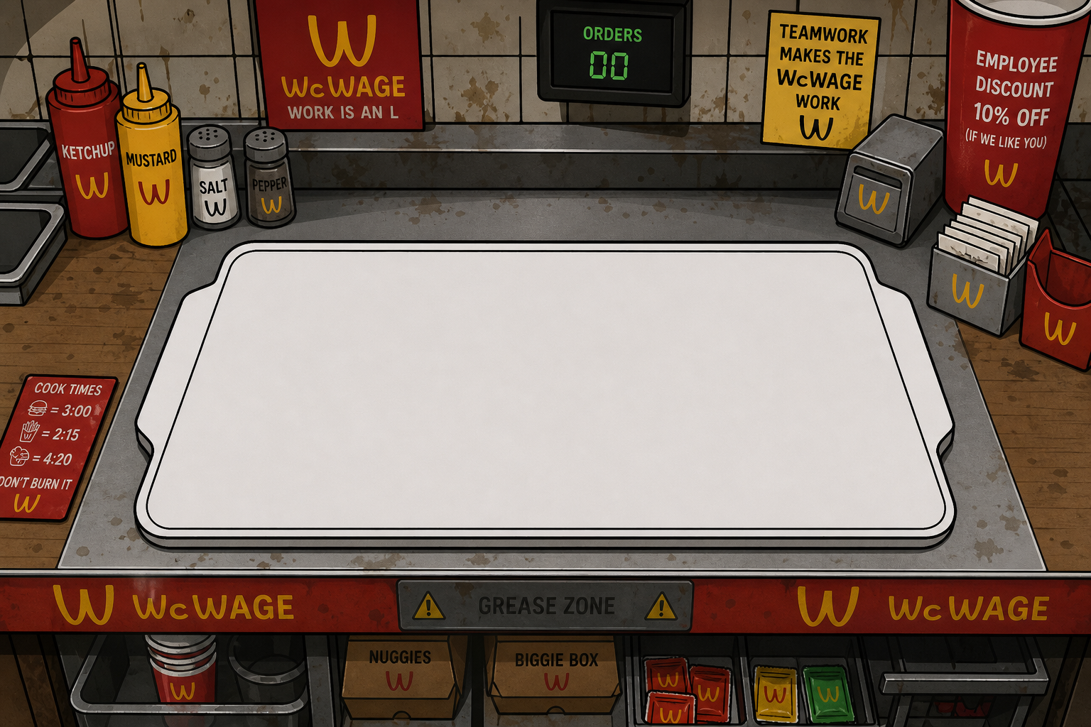 Kitchen prep table